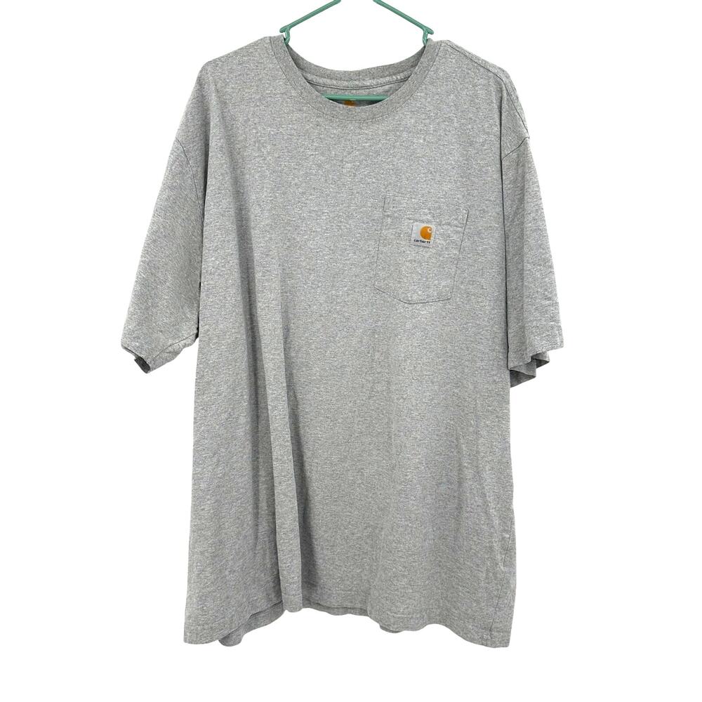 Carhartt Size 3XL Original Fit Short Sleeve Crewneck Gray T-Shirt Cotton Casual